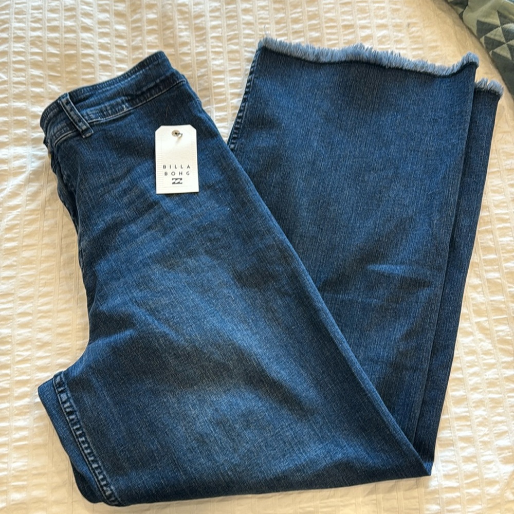 Billabong crop wide leg high rise jeans